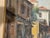Textile 1960s Antonis L. Karafyllakis - Mediterranean Street Scene, Oil on Canvas For Sale - Image 7 of 10