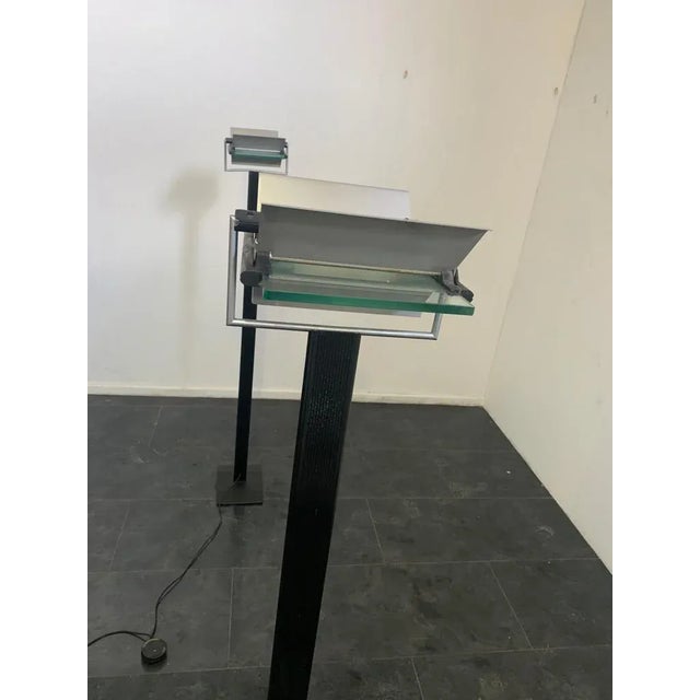 1970s Dhiedron Floor Lamps by Giovanni Grignani for Lamperti, Set of 2 For Sale - Image 5 of 14