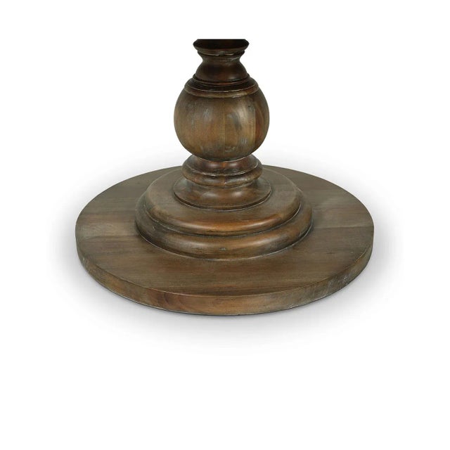 60 Round Pedestal Dining Table For Sale - Image 4 of 7