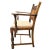 Brown Antique English Edwardian Arts & Crafts Oak Dining Chairs With New Leather Seats - Set of 6 - Circa 1905 For Sale - Image 8 of 8