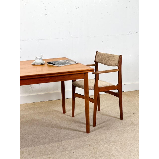 Danish Extending Table in Teak, 1950s For Sale - Image 9 of 12