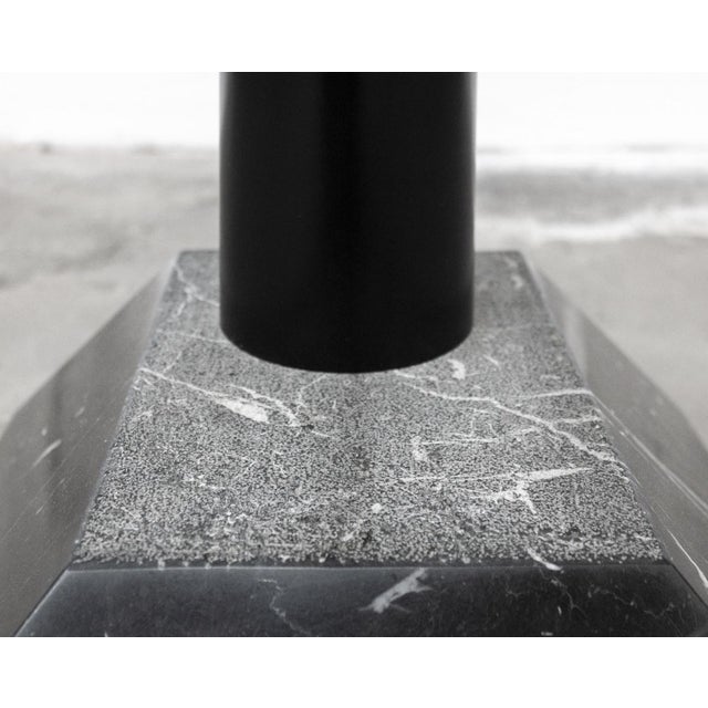 Coffee Table in Glass with Iron and Marble, 1980s For Sale - Image 4 of 13