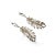 Elevate your style with these fabulous 14K white gold diamond designer feather dangle drop earrings. This striking pair...