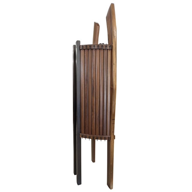 1990s 1990s Rare Rick Brunner Live-Edge Walnut Curio Cabinet For Sale - Image 5 of 17