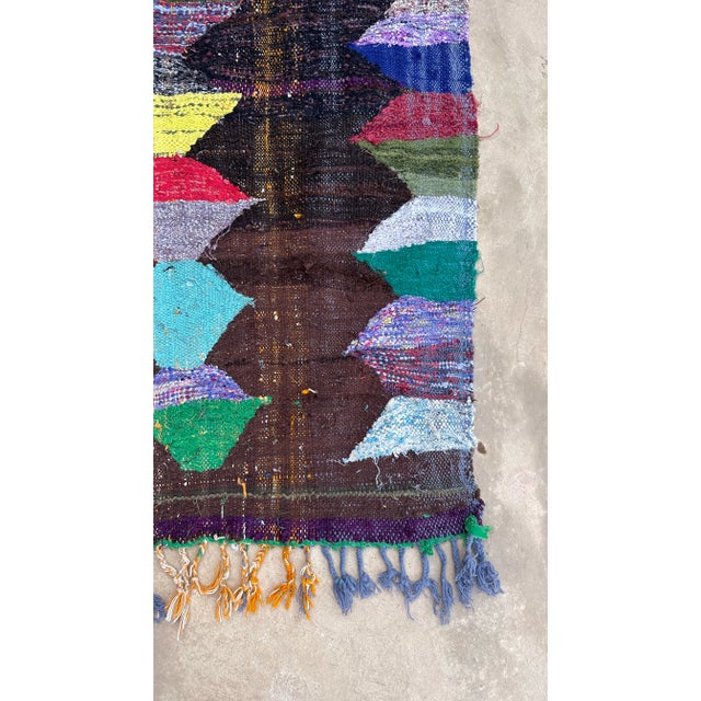 1980s Moroccan Colorful Vintage Kilim Rug - 3'7" X 6'4" Ft For Sale - Image 4 of 8
