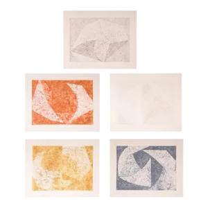 William Fares, the Tempered Portfolio, Five Abstract Etchings