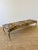 Vintage 1970s Hollywood Regency Leopard Print Button Tufted Bench For Sale In Palm Springs - Image 6 of 11