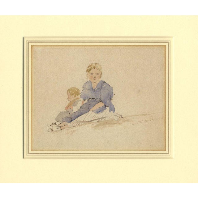 William Evans of Bristol AOWS, Jane & Elias Roberts, Mid-1800s, Watercolour For Sale - Image 6 of 6