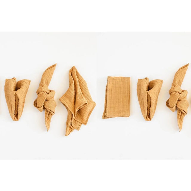 2020s Oro Organic Cotton Napkins - Set of 6 For Sale - Image 5 of 5