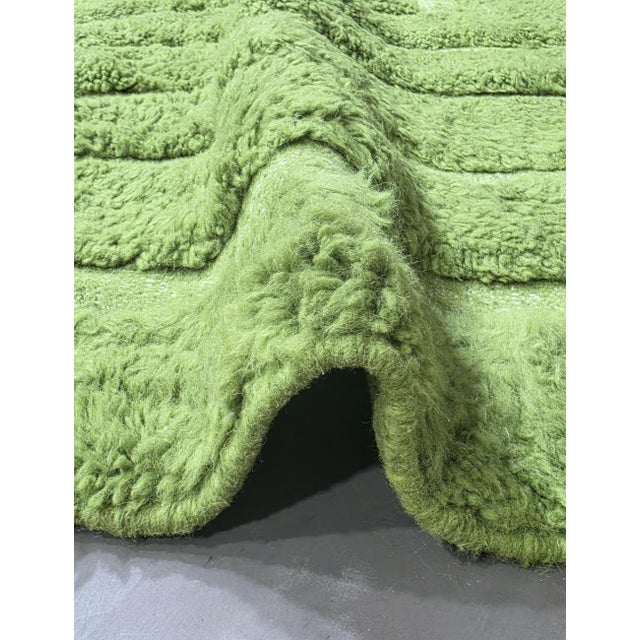 Green Moroccan Rug - 10.4 X 7.9 Ft For Sale - Image 4 of 8