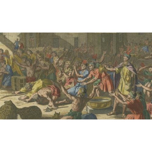 Bernard Picart, Inca Sun Festival, Peru, 1777, Hand-Coloured Engraving For Sale - Image 6 of 9