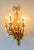 1990s Pair of Gold Colored Metal Hard Wired Sconces With 5 Candelabras For Sale - Image 4 of 5