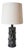 Grey and Black Ceramic Table Lamp by Barracuda Interiors For Sale