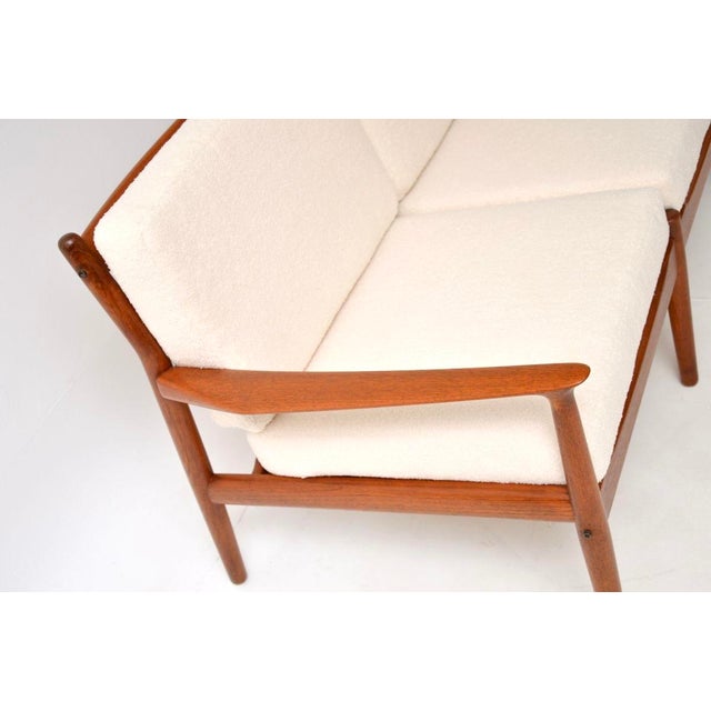 Danish Teak Sofa attributed to Svend Age Eriksen for Glostrup, 1960s For Sale - Image 10 of 12
