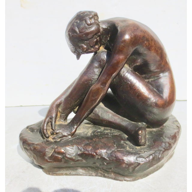 Figurative Roman Bronze Nude For Sale - Image 3 of 10