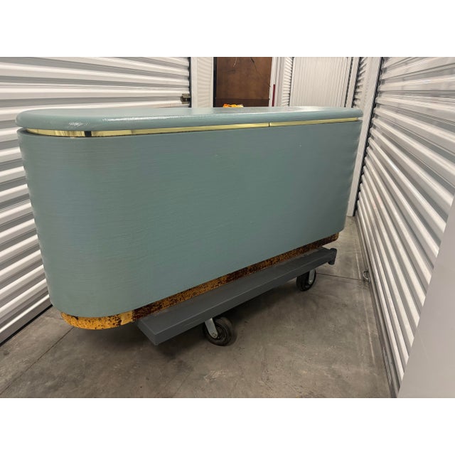 1970s glam curved “pill” buffet credenza by Mastercraft. Missing label but research online very closely aligns with...