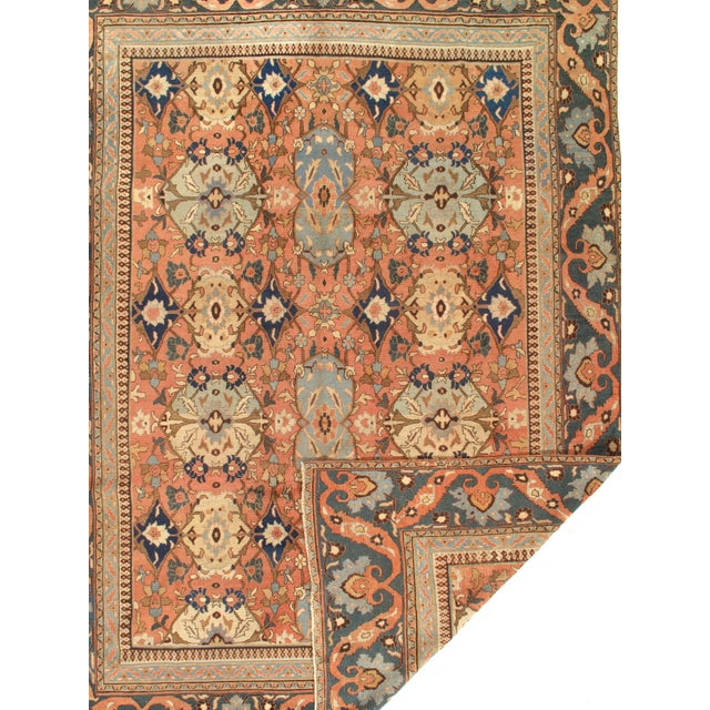 Pasargad Rust Persian Antique Dorokhsh - 9' X 12'.9'' For Sale - Image 10 of 10