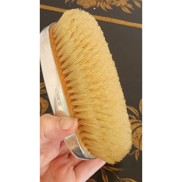 English Art Deco Sterling Silver Grooming Trio by William Neale, Birmingham 1927 For Sale - Image 14 of 18