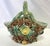 Vintage Italian Majolica Faux Bois Birds Nest Ceramic Basket Vase For Sale - Image 11 of 12