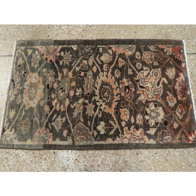 Early 20th Century Galerie Shabab Collection Early 20th Century Persian Malayer Sampler Rug For Sale - Image 5 of 7