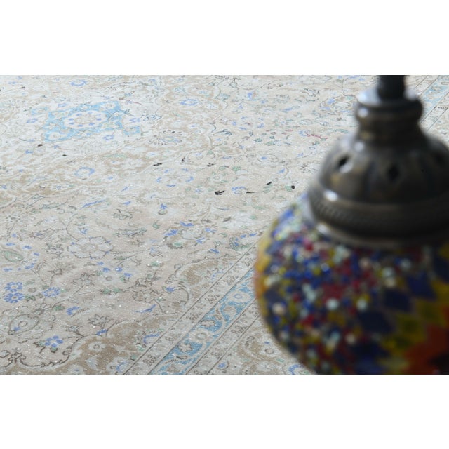 Boho Chic 1970s Vintage Persian Handmade Wool Cotton Brown Area Rug For Sale - Image 3 of 11