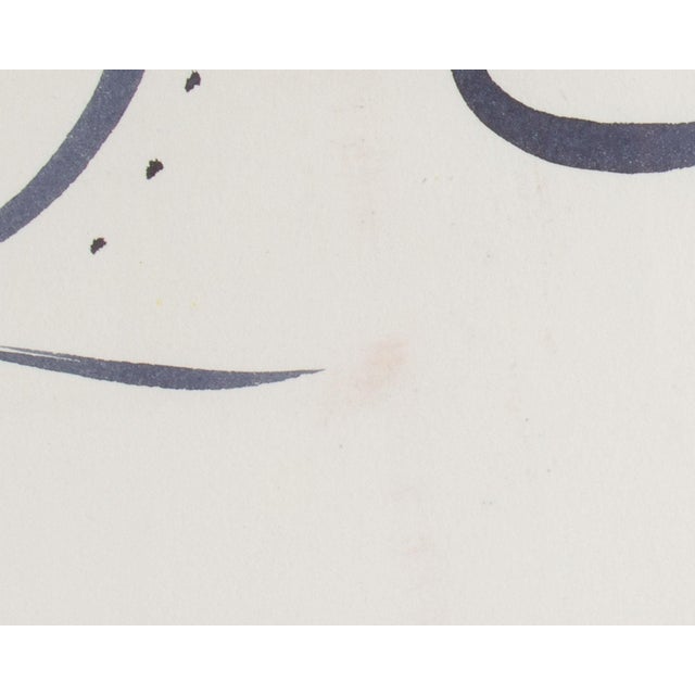 Drawing/Sketching Materials 1962 Abstract Ink Painting by Walter Stomps For Sale - Image 7 of 8