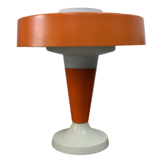Vintage Orange Table Lamps, Set of 2 For Sale