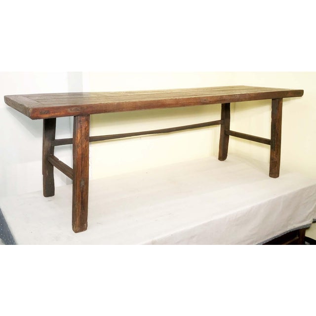 Wood Antique Chinese Large Ming Coffee Table (3364), Circa 1800-1849 For Sale - Image 7 of 12
