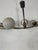 Metal Large Brass and Glass Ceiling Lights from Arlus, 1940s For Sale - Image 7 of 8