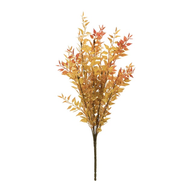 Bring the vibrant colors of fall into your home with this set of six Fall Foliage Bushes. Featuring warm yellow and orange...