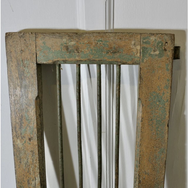 Antique Wooden and Iron Window Shutters, Set of 2 For Sale - Image 4 of 8