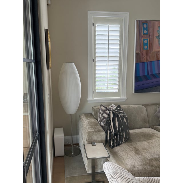 George Nelson Herman Miller Nelson Cigar Lotus Floor Lamp For Sale - Image 4 of 4
