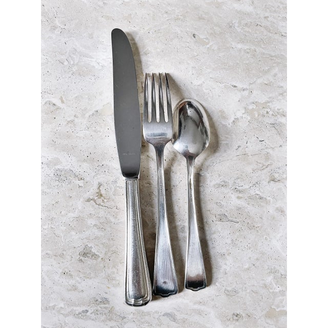 1920s 1920s Service for 8 Silver Plated Flatware From Whiteface Inn on Lake Placid- 24 Pieces For Sale - Image 5 of 8