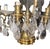 Pair of 19th Century Italian Bronze & Rock Crystal Girandoles For Sale - Image 4 of 8