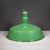 Set of Two Benjamin 16" Enameled Porcelain Green Industrial Pendant Lights c.1950 For Sale - Image 4 of 11