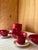 Ceramic Mid-Century Modern Dutch Crimson Red Stoneware Dinner Service by Potterie De Driehoek Huizen, 1960, Set of 26 For Sale - Image 7 of 10