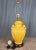 Wildwood Yellow Ribbed & Handled Pottery Urn Table Lamp For Sale - Image 6 of 14
