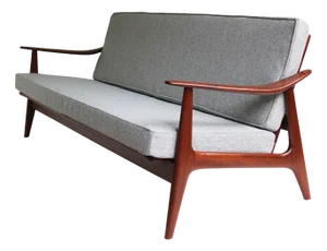 Mid-Century Modern Danish Three-Seater Sofa in Teak, 1950