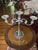 Midcentury Sheffield Silverplate Heavy 3 Arm Candelabra Made in Italy For Sale - Image 4 of 13