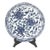 Vintage Underglaze Cobalt Blue Over White Chinese Decorative Porcelain Plate For Sale