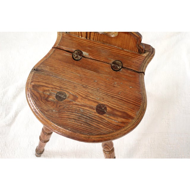 Farmhouse Antique Alpine or Tyrolean Style Chair For Sale - Image 3 of 7