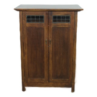 Vintage Crate & Barrel Mission Style Tv Cabinet For Sale