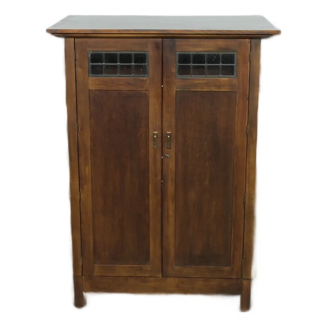 Vintage Crate & Barrel Mission Style Tv Cabinet For Sale