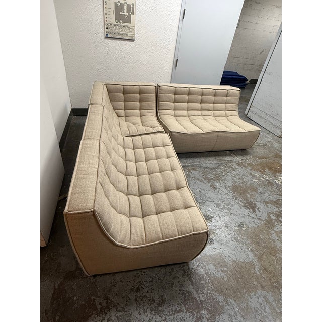 Contemporary Jacques Deneef for Ethnicraft N701 Modular Sectional, Set of Three For Sale - Image 3 of 12
