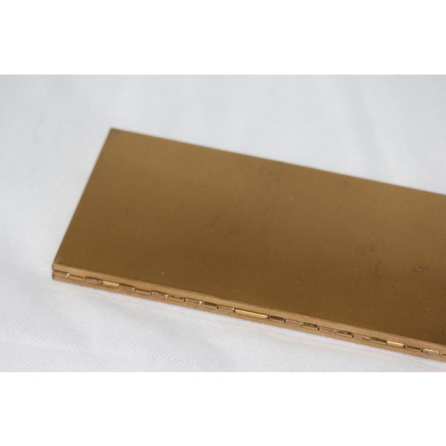 Gold Vintage Cigarette Case in Metal, 1970s For Sale - Image 8 of 15