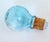 Mid-20th Century American Blown Glass Flasks Decanter Bottles Friendship Horn of Plenty Blue Amber - Set of 3 For Sale - Image 15 of 18