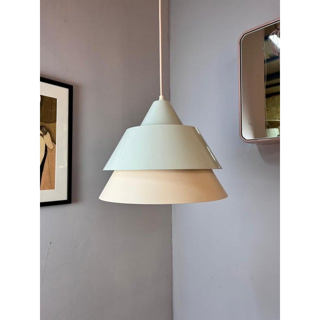 White Hanging Lamp by Jo Hammerborg for Fog & Mørup For Sale - Image 11 of 11