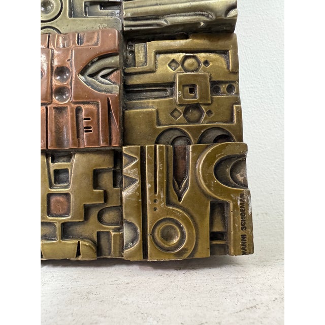 Brutalist Wall Sculpture by Giovanni Schoeman, 1970s For Sale - Image 10 of 14