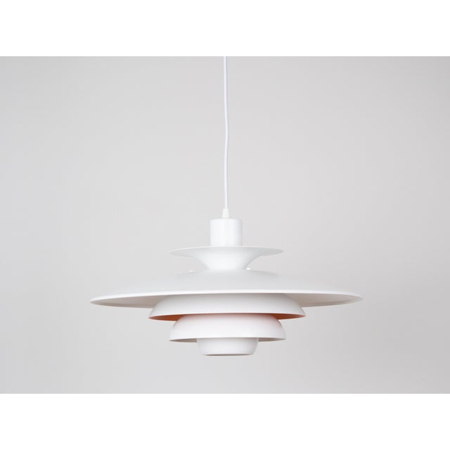 Vintage Danish Sofie Pendant Lamp by Kurt Wiborg for Jeka, 1980s For Sale - Image 4 of 11