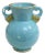 Turquoise Earthenware Amphora Vase by B. Letalle for St-Clément, 1940s For Sale